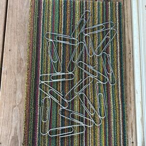 Metal giant paperclip Wall Art large